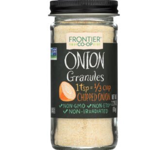 Frontier Herb Onion – Granules – White – 2.29 Oz