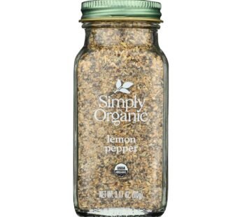 Simply Organic Lemon Pepper – Organic – 3.17 Oz