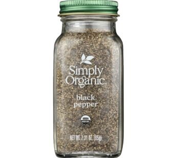 Simply Organic Black Pepper – Organic – Medium Grind – 2.31 Oz