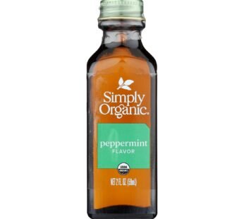 Simply Organic Peppermint Flavor – Organic – 2 Oz