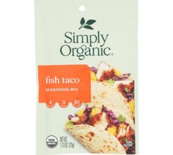 Simply Organic Seasoning Mix – Fish Taco – Case Of 12 – 1.13 Oz.