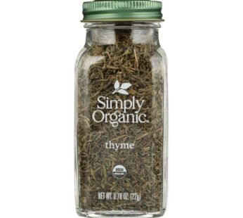 Simply Organic Thyme Leaf – Organic – Whole – Fancy Grade – .78 Oz