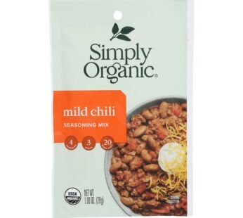 Simply Organic Seasoning Mx – Organic – Mild Chili – Case Of 12 – 1 Oz