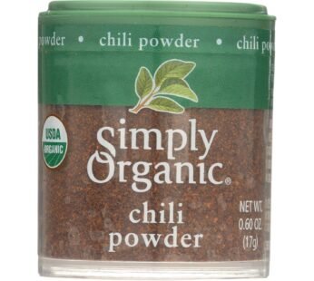 Simply Organic Chili Powder – Organic – .6 Oz – Case Of 6