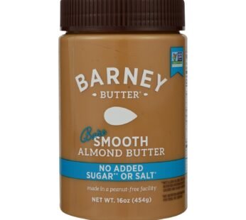 Barney Butter – Almond Butter – Bare Smooth – Case Of 6 – 16 Oz.