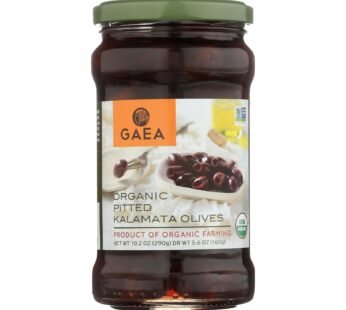 Gaea Olives – Organic – Kalamata – Pitted – Original – 5.6 Oz – Case Of 8