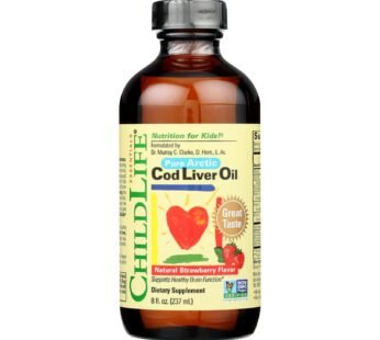 Childlife Cod Liver Oil Strawberry – 8 Fl Oz