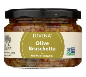 Divina – Olive Bruschetta – Case Of 6 – 8.1 Oz.