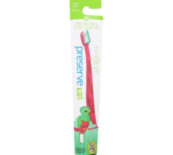 Preserve Kids’ Toothbrush- 6 Pack – Assorted Colors