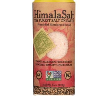 Himalasalt Primordial Himalayan Sea Salt – Fine Grain – Shaker – 6 Oz – Case Of 6