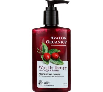 Avalon Organics Wrinkle Therapy With Coq10 And Rosehip Perfecting Toner – 8 Fl Oz