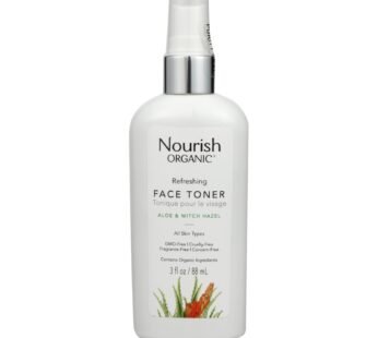 Nourish Organic Face Toner – Refreshing And Balancing – Rosewater And Witch Hazel – 3 Oz