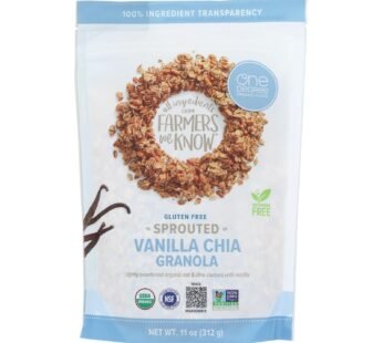 One Degree Organic Foods Sprouted Oat Granola – Vanilla Chia – Case Of 6 – 11 Oz.