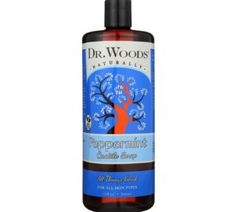 Dr. Woods Pure Castile Soap Peppermint – 32 Fl Oz