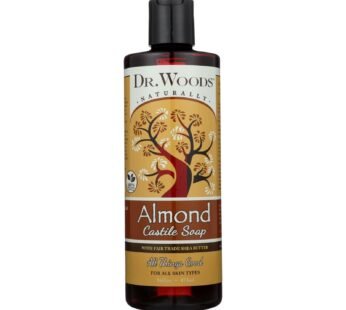 Dr. Woods Shea Vision Pure Almond Castile Soap With Organic Shea Butter – 16 Oz