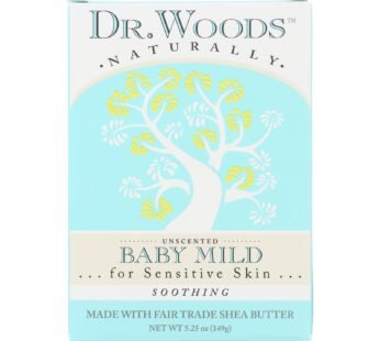 Dr. Woods Bar Soap Baby Mild Unscented – 5.25 Oz