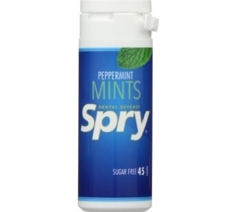 Spry Xylitol Mints – Peppermint – Case Of 6 – 45 Count