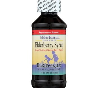 Herbs For Kids Eldertussin Elderberry Syrup – 4 Oz