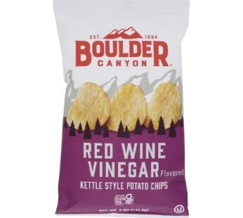 Boulder Canyon – Kettle Chips – Red Wine Vinegar – Case of 12 – 5 oz.