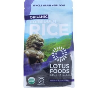 Lotus Foods Heirloom Forbidden Rice – Case Of 6 – 15 Oz.