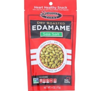 Seapoint Farms Dry Roasted Edamame – Sea Salt – Case Of 12 – 4 Oz.