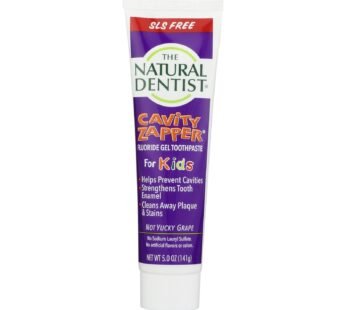 Natural Dentist Kids Cavity Zapper Toothpaste Buster Groovy Grape – 5 Oz