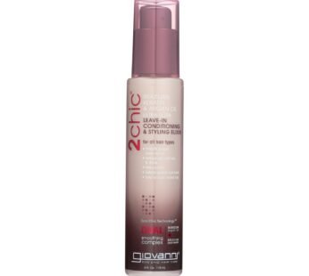 Giovanni 2chic Ultra-sleek Leave-in Conditioning And Styling Elixir With Brazilian Keratin And Argan Oil – 4 Fl Oz