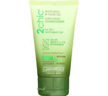 Giovanni Hair Care Products Conditioner – 2Chic Ultra-Moist Conditioner With Avocado and Olive Oil – Case of 12 – 1.5 fl oz.