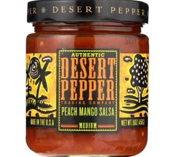 Desert Pepper Trading – Medium Hot Peach Mango Salsa – Case Of 6 – 16 Oz.