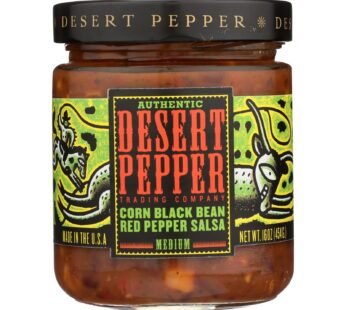 Desert Pepper Trading – Medium Corn Black Bean Red Pepper Salsa – Case Of 6 – 16 Oz.