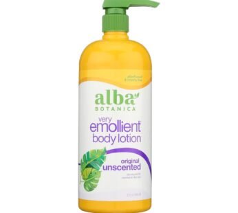 Alba Botanica – Very Emollient Body Lotion – Unscented – 32 Fl Oz