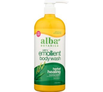 Alba Botanica – Very Emollient Bath and Shower Gel – Herbal Healing – 32 fl oz