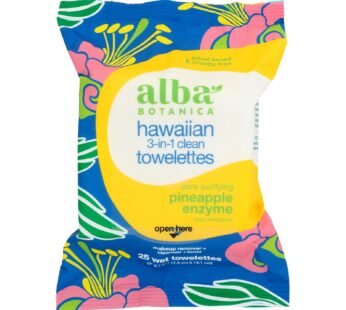 Alba Botanica – Hawaiian Towelettes 3in1 – 1 Each 1-25 Ct