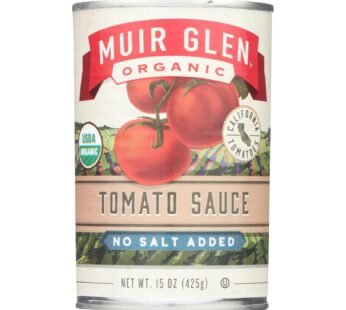 Muir Glen Tomato Sauce No Salt Added – Tomato – Case Of 12 – 15 Fl Oz.