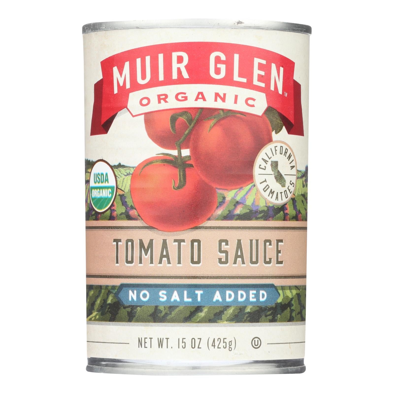 Muir Glen Tomato Sauce No Salt Added – Tomato – Case Of 12 – 15 Fl Oz.