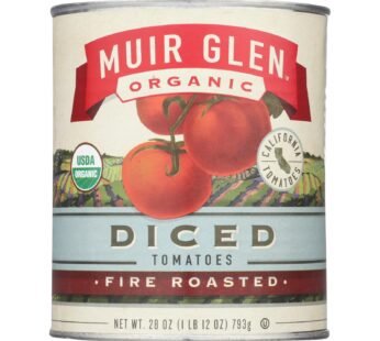 Muir Glen Organic Diced Fire Roasted Tomato – Tomato – Case Of 12 – 28 Oz.