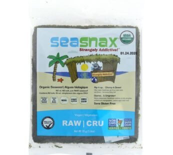 Seasnax Raw Seaweed Snack – Case Of 16 – 1 Oz.