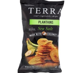 Terra Chips Veggie Chips – Plantains With Sea Salt – Case Of 12 – 5 Oz