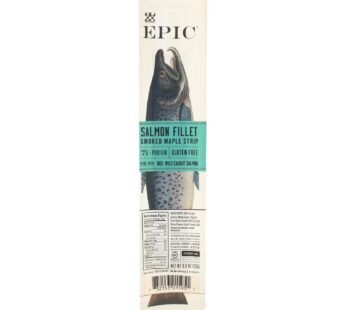 Epic – Salmon Strip – Smoked Maple Salmon Fillet – Case Of 20 – .8 Oz.