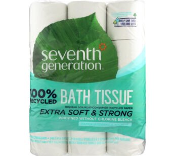 Seventh Generation – Bath Tissue 2 Ply 240 Ct – Case Of 2 – 24 Ct