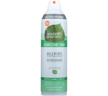 Seventh Generation Spray Disinfectant – Eucalyptus Spearmint Thyme – Case Of 8 – 13.9 Oz