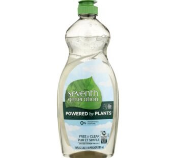 Seventh Generation – Dish Liquid Free & Clear – Case Of 6-19 Fz