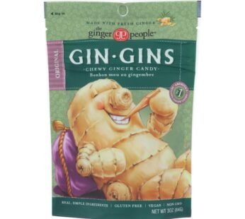 Ginger People – Gin Gins Chewy Ginger Candy – Original – Case Of 12 – 3 Oz.