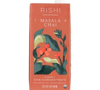 Rishi Masala Chai Concentrate – Case Of 12 – 32 Fl Oz