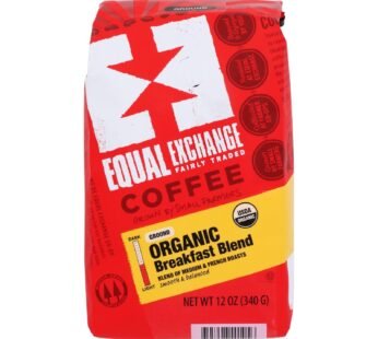 Equal Exchange Organic Drip Coffee – Breakfast Blend – Case Of 6 – 12 Oz.