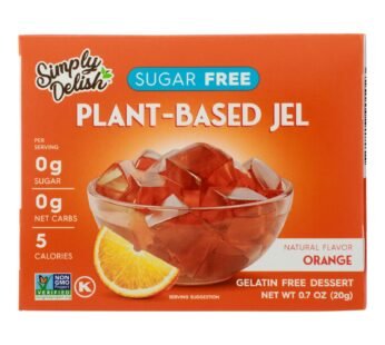 Simply Delish Natural Jel Dessert – Orange – Case Of 6 – 1.6 Oz.