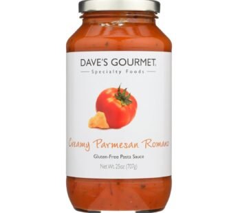 Dave’s Gourmet Pasta Sauce – Creamy Parmesan Romano – Case Of 6 – 25 Oz