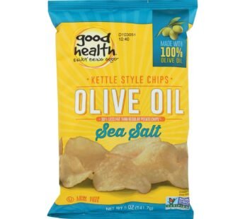 Good Health Kettle Chips – Sea Salt – Case Of 12 – 5 Oz.