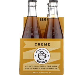 Boylan Bottling – Creme Soda – Case of 6 – 4/12 fl oz.