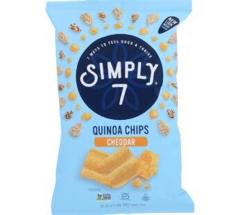 Simply 7 – Chips Quinoa Cheddar – Case Of 8-3.5 Oz